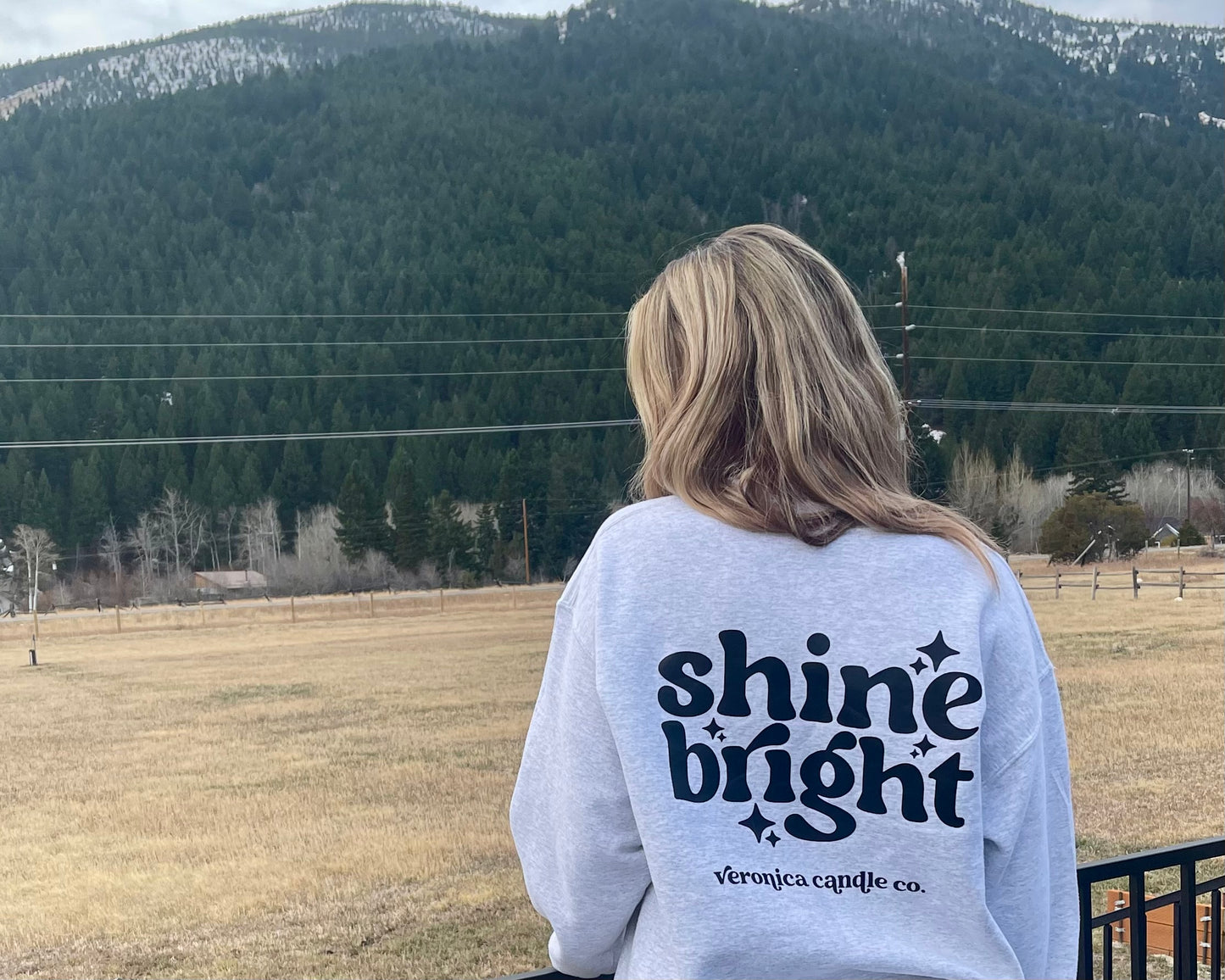 shine bright crew sweatshirt