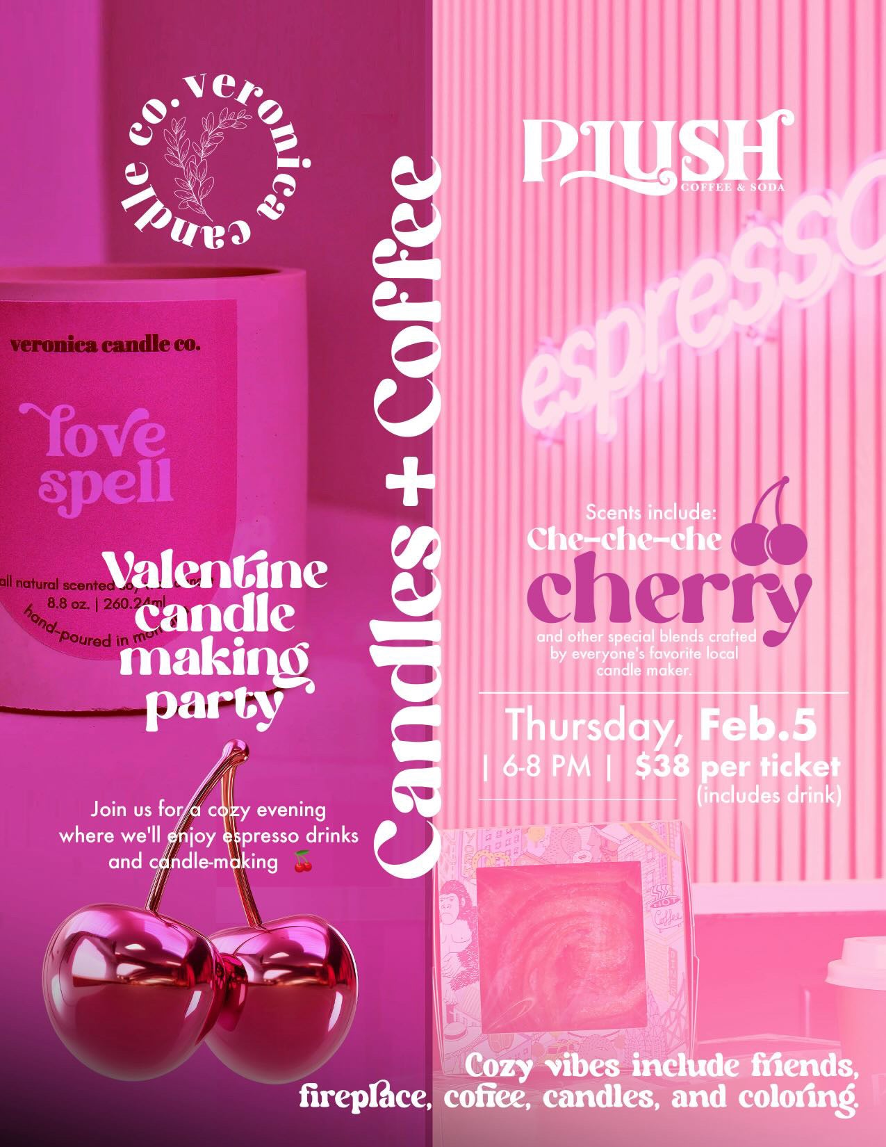 Valentine's Candles + Coffee @ Plush Coffee (2/5)