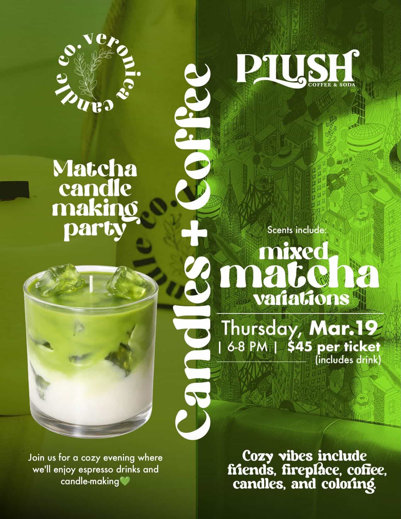 Matcha Candle Making @ Plush Coffee