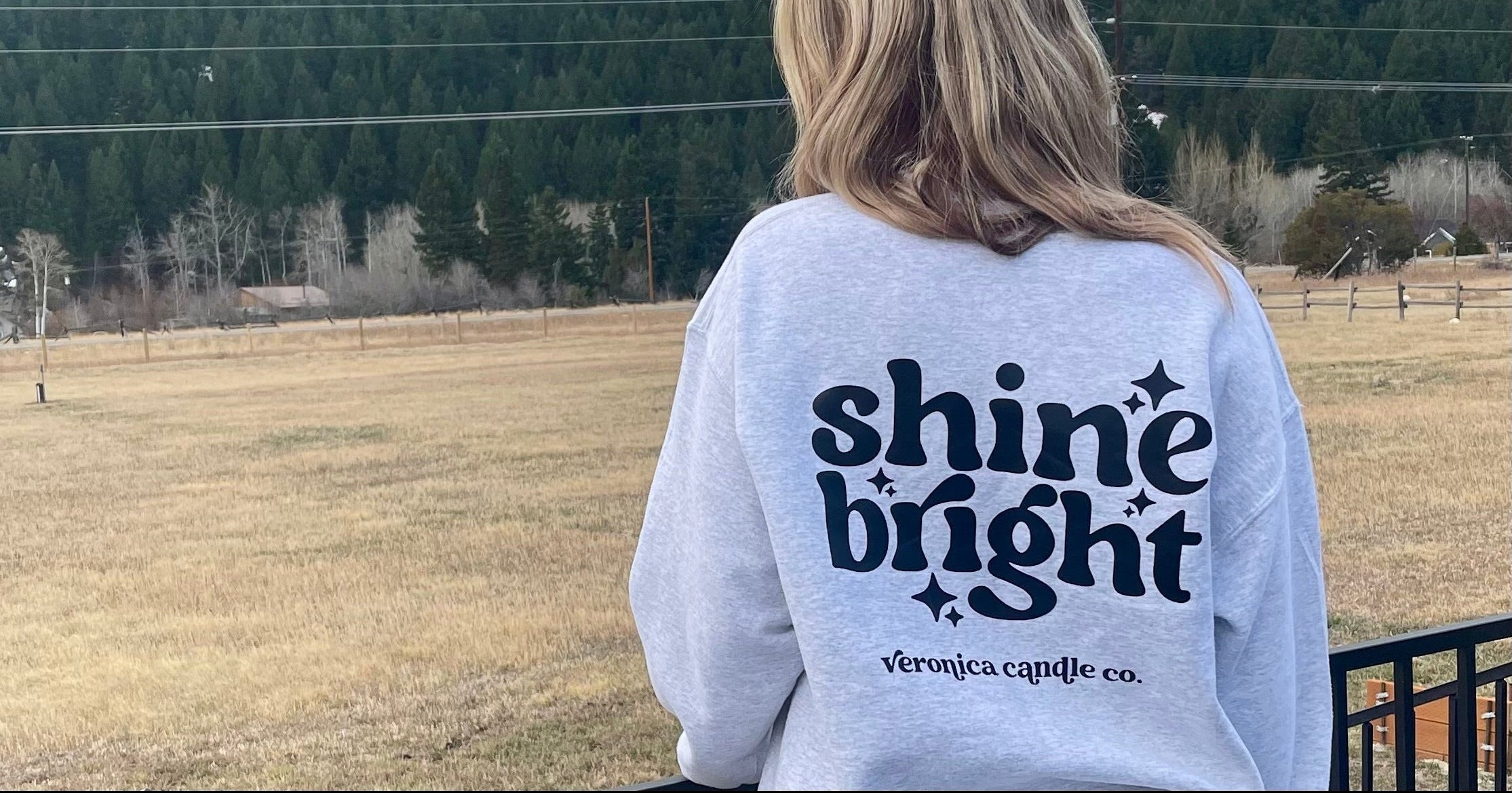 shine bright crew sweatshirt