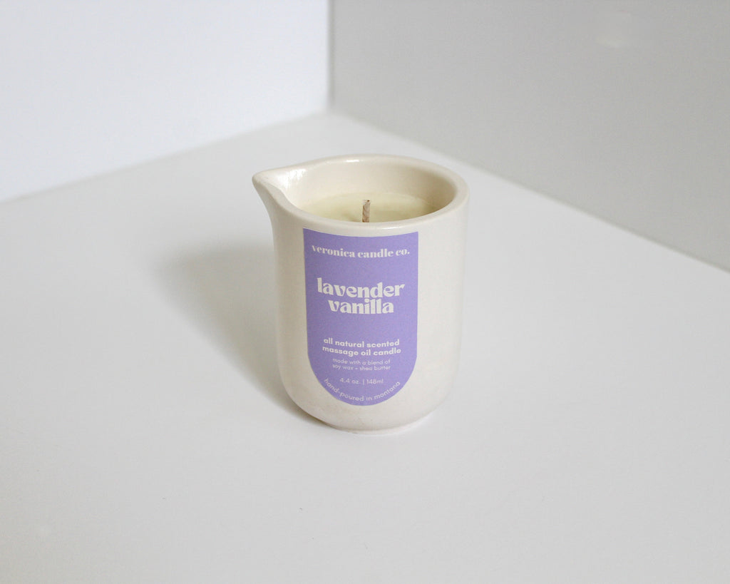 massage oil candle