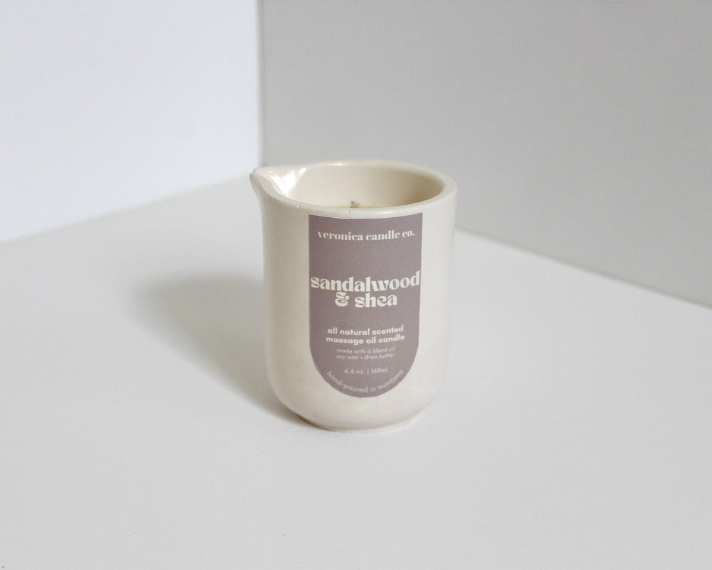 massage oil candle