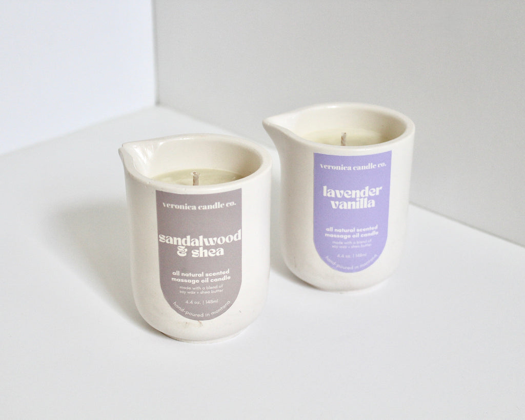 massage oil candle