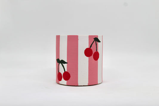 Pink Striped w/ Cherries