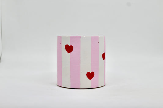 Pink Stripes w/ Hearts