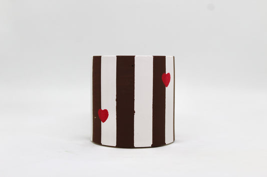 Brown Stripes w/ Hearts