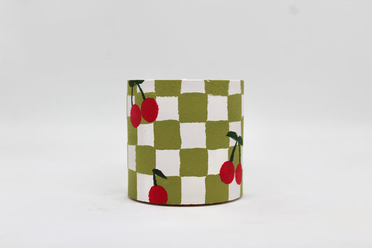 Green Checker w/ Cherries