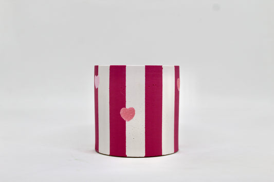 Pink Stripes w/ Hearts