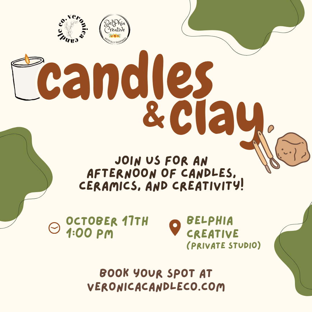 Candles & Clay @ Belphia Creative